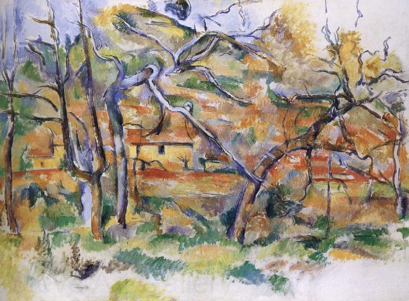 Paul Cezanne and tree house France oil painting art
